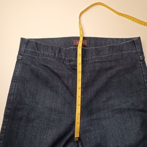NYDJ Pull-On Jeans Size L High Rise Boot Cut Dark Wash - Picture 7 of 9